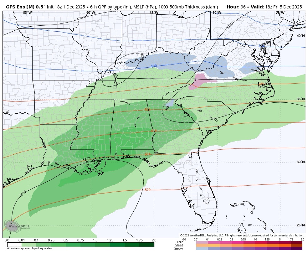 ️Monday’s Update to the 7-Day >1 Inch Snow Probabilities – Foothills ...